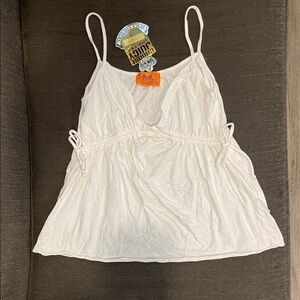Juicy Couture White Camisole with Drawstring
